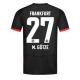 Eintracht Frankfurt Mario Gotze #27 Replike Gostujuci Dres 2024-25 Kratak Rukav